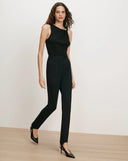 VERONICA BEARD LANDREN SLIM STIRRUP TROUSER BLACK