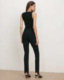 VERONICA BEARD LANDREN SLIM STIRRUP TROUSER BLACK
