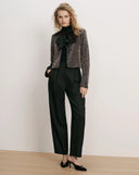 VERONICA BEARD BANCROFF CROPPED SEQUIN JACKET COPPER