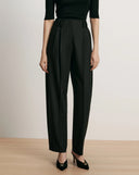 VERONICA BEARD WHITLOCK BARREL TROUSER BLACK