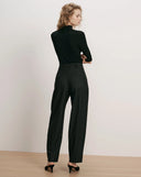 VERONICA BEARD WHITLOCK BARREL TROUSER BLACK