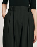 VERONICA BEARD WHITLOCK BARREL TROUSER BLACK