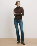 VERONICA BEARD MYLIE DRAPED TOP ESPRESSO