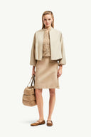MONCLER GRUISSAN BOMBER JACKET BEIGE