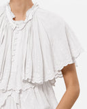 ISABEL MARANT ÉTOILE LORNA BLOUSE WHITE
