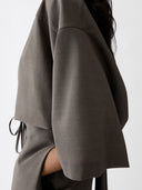 JACQUEMUS LA BLOUSE HAVANA GREY
