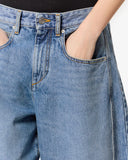 ISABEL MARANT ÉTOILE ORIANE BARREL JEANS LIGHT BLUE