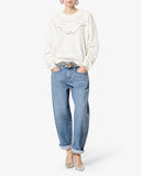 ISABEL MARANT ÉTOILE ORIANE BARREL JEANS LIGHT BLUE