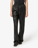 ISABEL MARANT ÉTOILE NEREANE FAUX LEATHER TROUSER BLACK