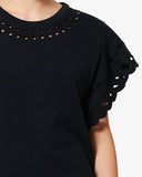 ISABEL MARANT ÉTOILE ORLANE BRODERIE DRESS BLACK