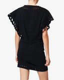 ISABEL MARANT ÉTOILE ORLANE BRODERIE DRESS BLACK