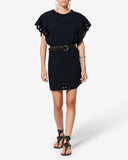 ISABEL MARANT ÉTOILE ORLANE BRODERIE DRESS BLACK
