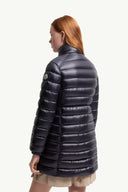 MONCLER GENET LONG DOWN JACKET NAVY