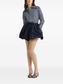 PATOU BUBBLE BOOMER SKIRT NAVY