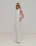 DARKPARK WIDE LEG TROUSER WHITE