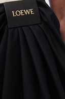 LOEWE DRAPED SKIRT BLACK