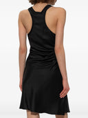 VICTORIA BECKHAM GATHER DETAIL DRESS BLACK