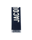 JACQUEMUS LOGO SCARF NAVY