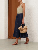 ZIMMERMANN MAHON SCOOP TANK TOP LIGHT KHAKI