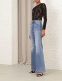 ZIMMERMANN LACE BODYSUIT BLACK