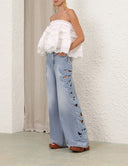 ZIMMERMANN ALCHEMY SHIRRED BANDEAY IVORY