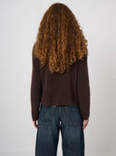 REPEAT KNIT CARDIGAN CHOCOLATE
