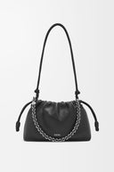 LOEWE FLAMENCO PURSE DEERSKIN BLACK
