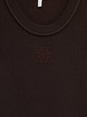 LOEWE ANAGRAM TANK TOP BROWN