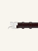 COURRÈGES LOGO BELT BURGUNDY