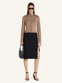 COURRÈGES ZIPPED SKIRT BLACK