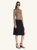 COURRÈGES ZIPPED SKIRT BLACK