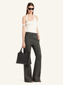 COURRÈGES HOLY DAY TOTE BAG GRAINED LEATHER BLACK