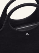 COURRÈGES HOLY DAY TOTE BAG GRAINED LEATHER BLACK
