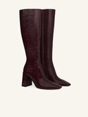 COURRÈGES HERITAGE SHADOW BOOTS BURGUNDY