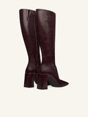 COURRÈGES HERITAGE SHADOW BOOTS BURGUNDY