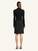 COURRÈGES DOUBLE BREASTED SKIRT BLACK