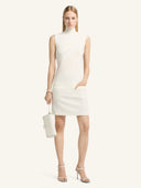COURRÈGES TWIST A-LINE DRESS WHITE