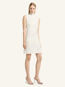 COURRÈGES TWIST A-LINE DRESS WHITE