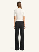 COURRÈGES VINYL AND KNIT TOP HERITAGE WHITE