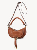 CHLOE MARCIE MINI SHOULDER BAG BROWN