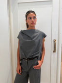 THE GARMENT GRAND DRAPE TOP GREY