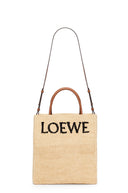 LOEWE A4 LOGO TOTE BAG RAFFIA