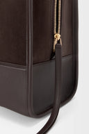 LOEWE LARGE AMAZONA 180 BAG SUEDE BROWN