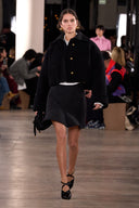PATOU CROPPED RIB WAIST JACKET BLACK