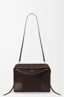 LOEWE LARGE AMAZONA 180 BAG SUEDE BROWN