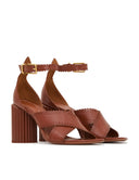 ZIMMERMANN EDDIE SANDAL 8,5CM PECAN