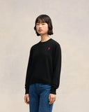 AMI PARIS AMI DE COEUR PULL BLACK