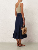 ZIMMERMANN MAHON SCOOP TANK TOP LIGHT KHAKI