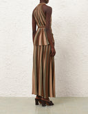 ZIMMERMANN HYPNOTIC HALTER TOP METALLIC STRIPED