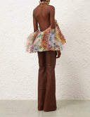 ZIMMERMANN LUNA FANNED CAMISOLE SPLICED FLORAL